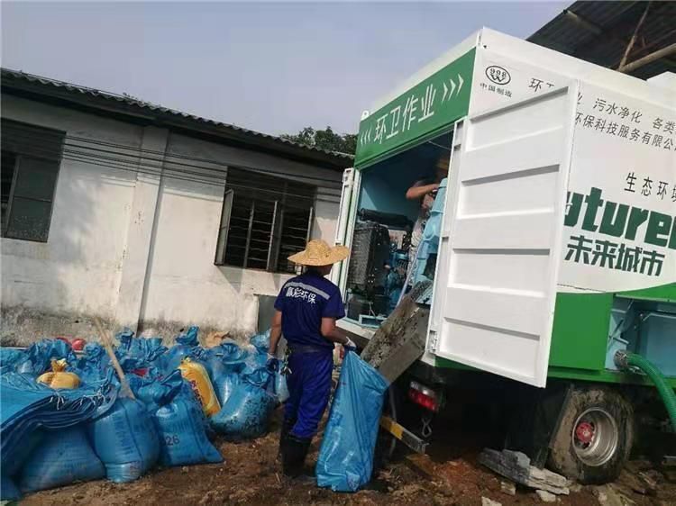 拖市镇工业污泥压干处理